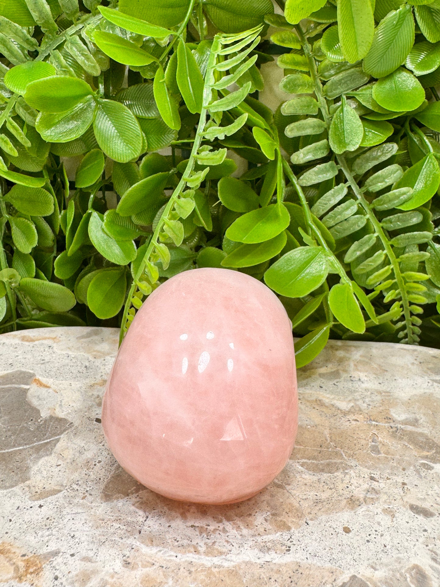 Rose Quartz Skull 336g