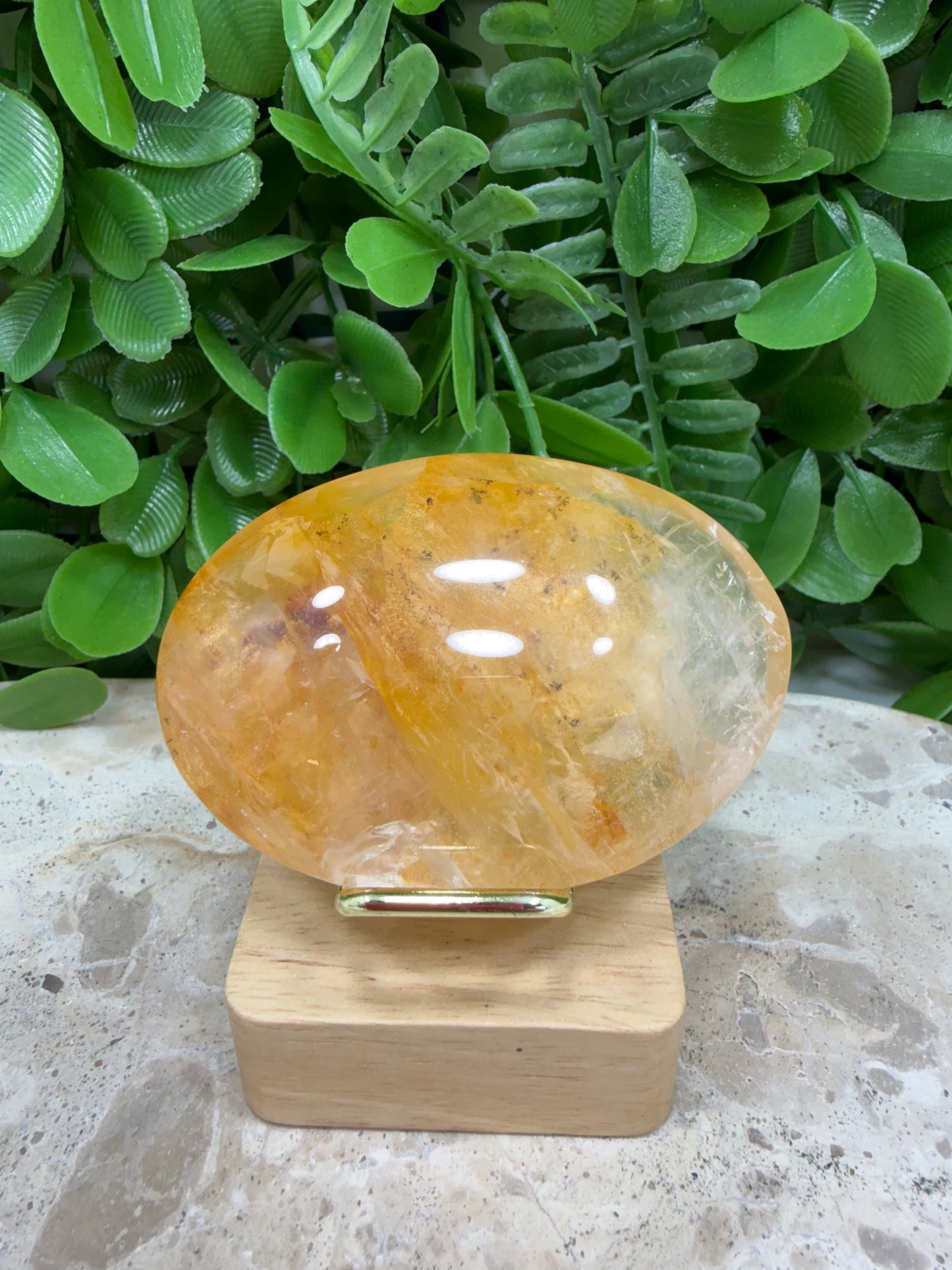 Golden Healer Palm Stone 106g