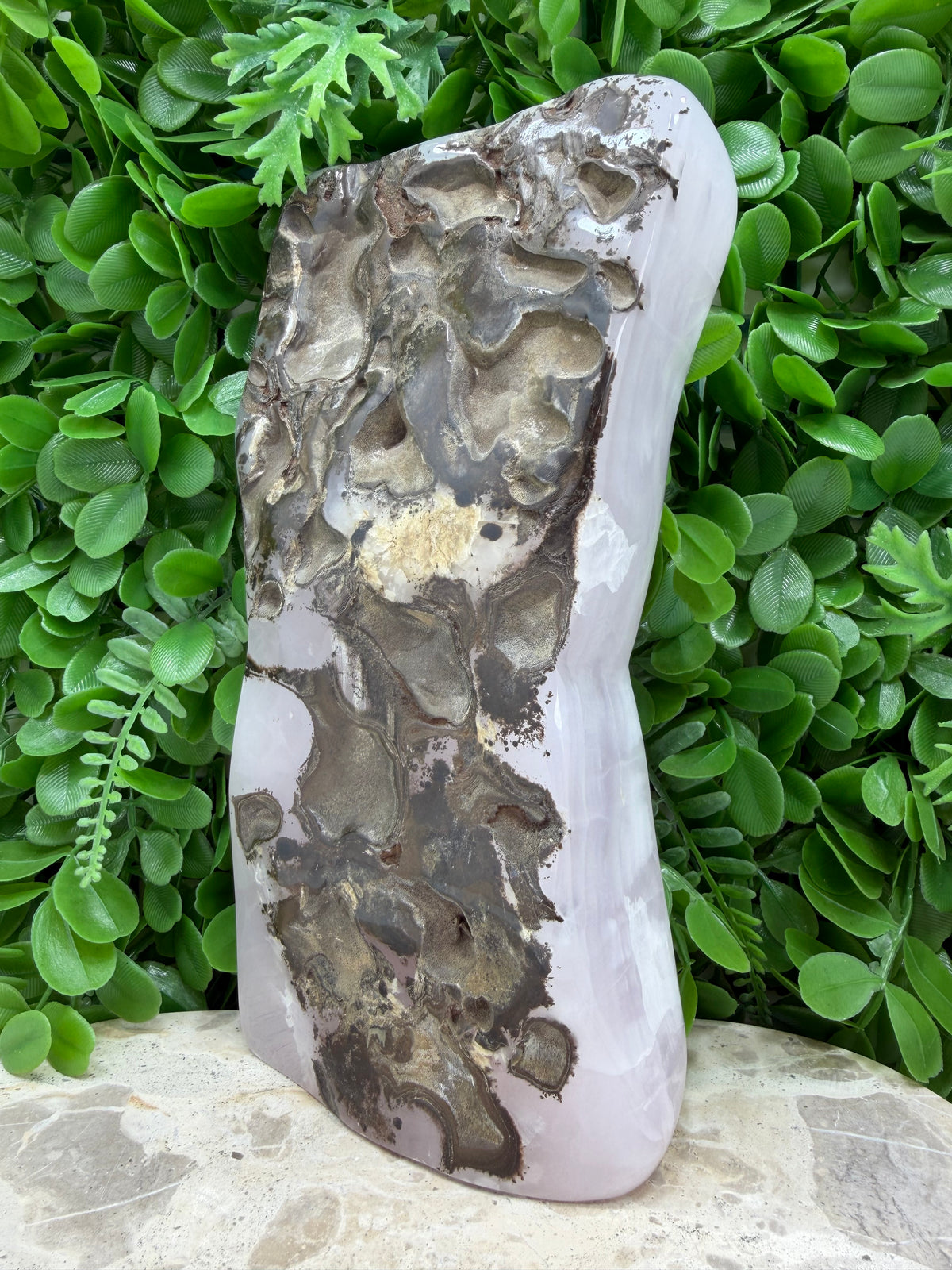 Pink Mangano Calcite Freeform 2928g