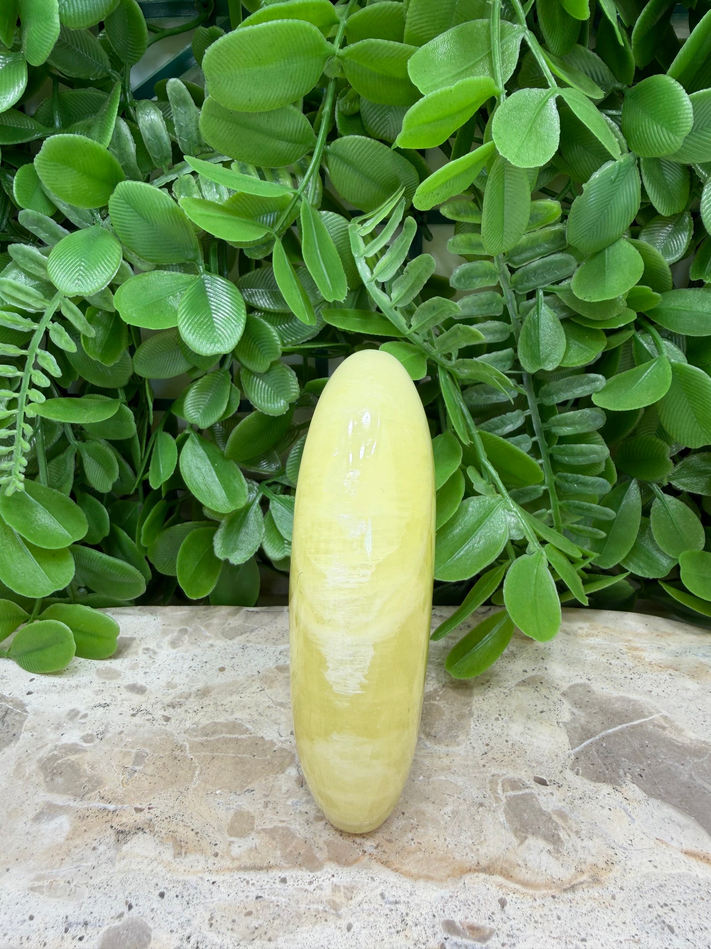 Standing Lemon Calcite Freeform 406g