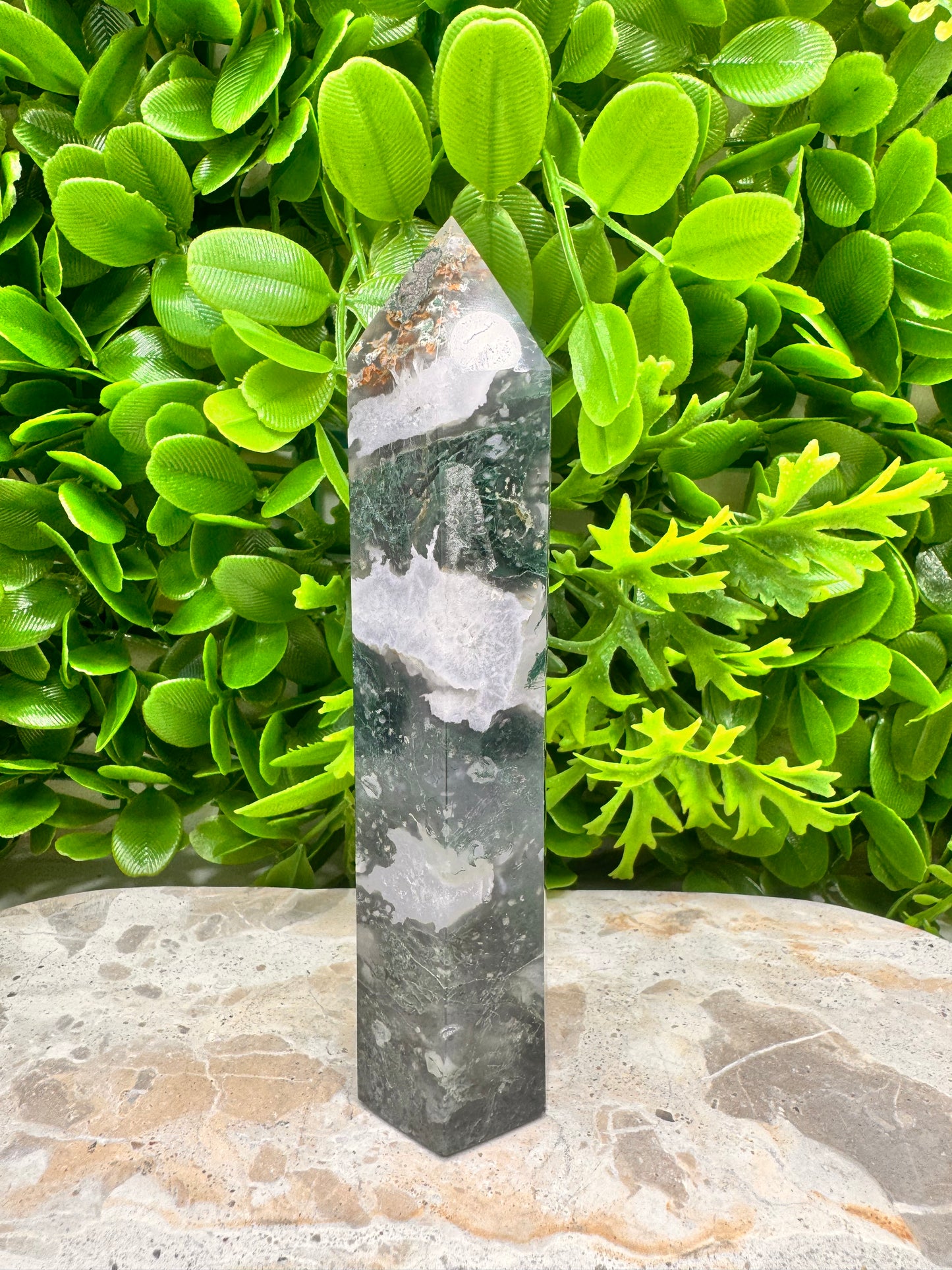 Moss Agate Tower 262g