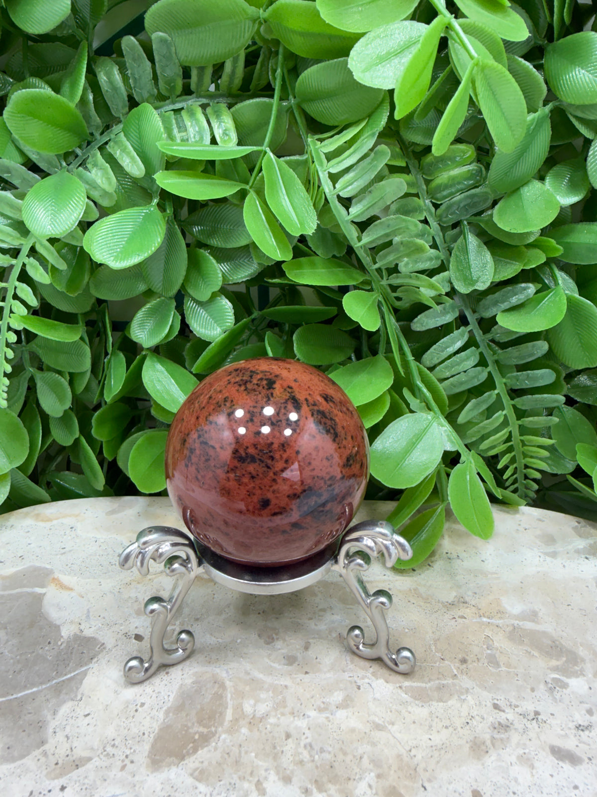 Mahogany Obsidian Sphere | Grounding • Strength • Protection