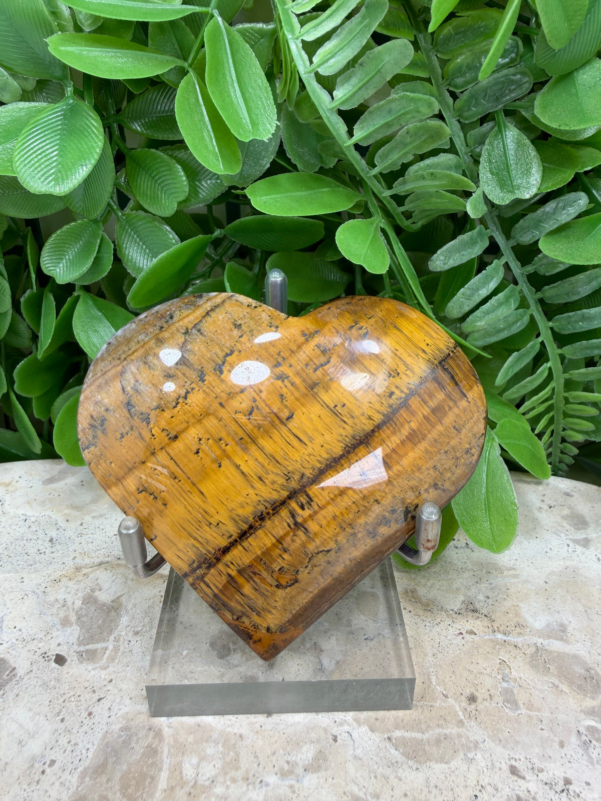 Tiger Eye Heart | Confidence • Courage • Protection