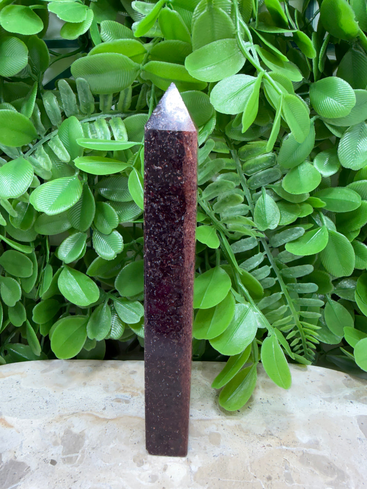 Red Mica Tower | Strength • Grounding • Vitality
