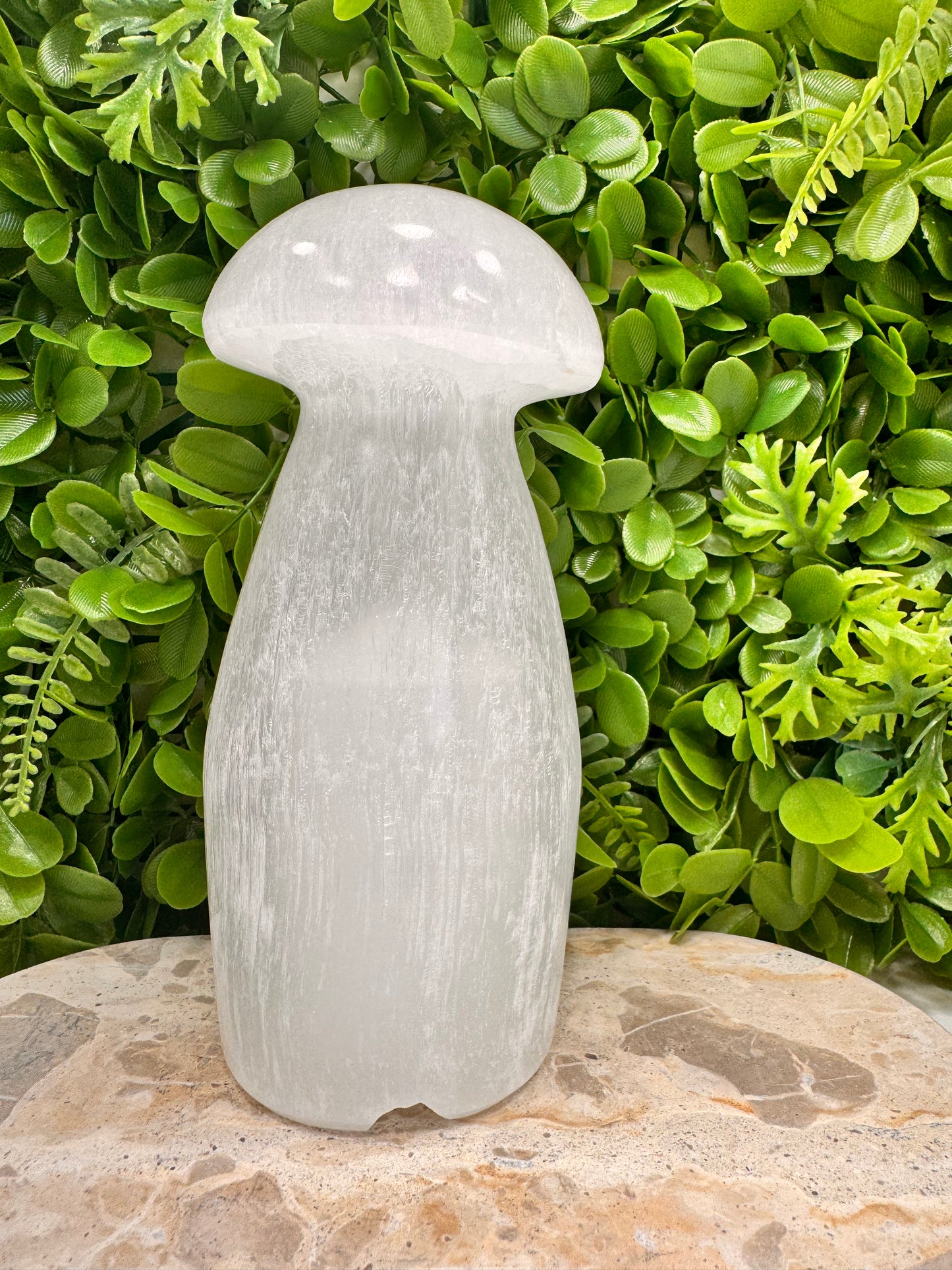 Selenite Mushroom Lamp 1950g