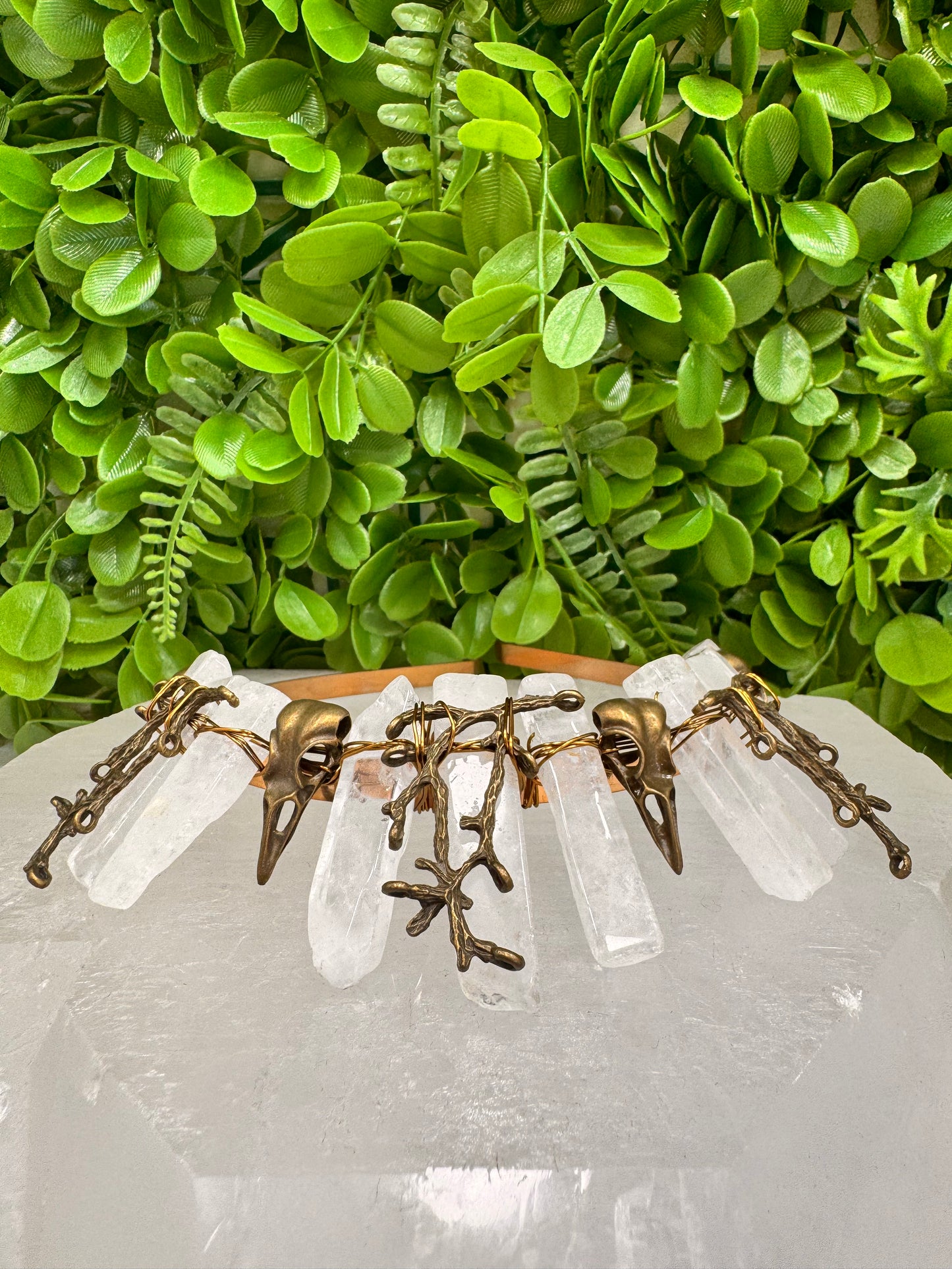 Clear Quartz Raven Tiara 140g