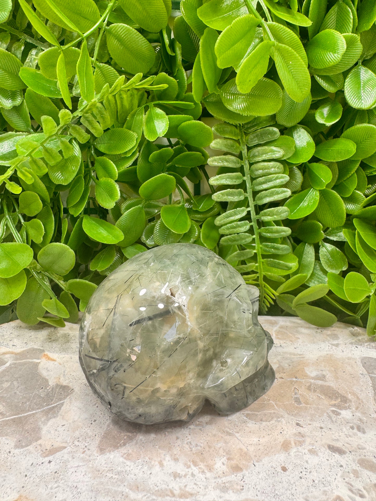 Prehnite Skull 482g