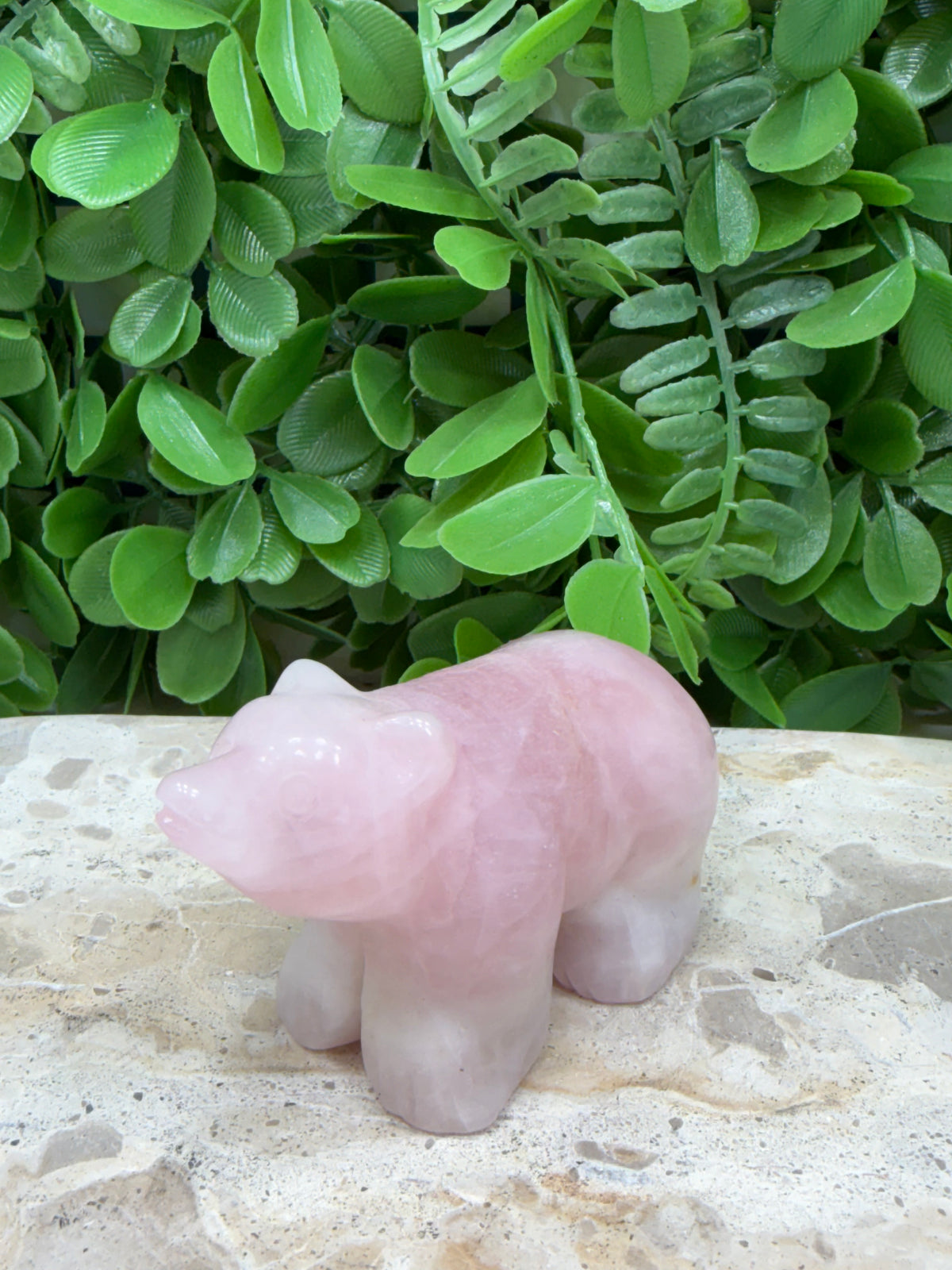 Rose Quartz Bear 180g | Love • Compassion • Healing