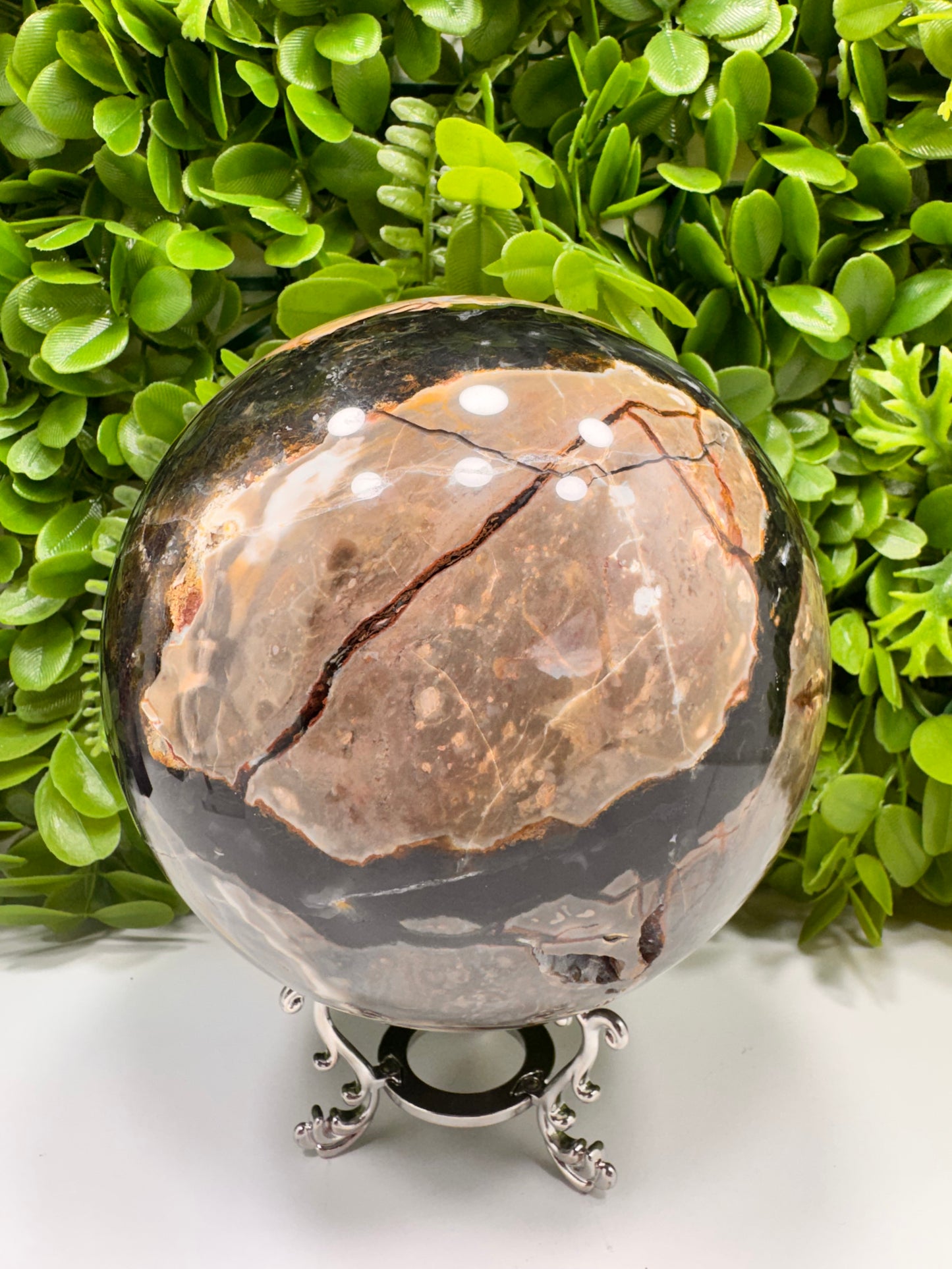 Volcanic Agate Sphere 3626g