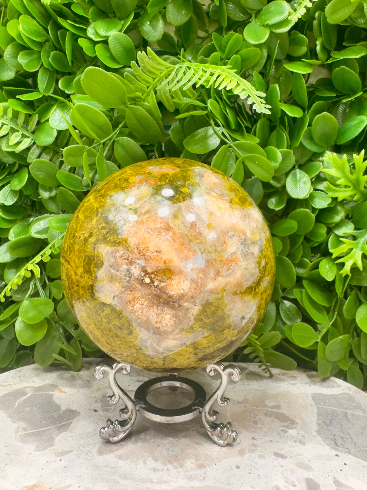 Green Opal Sphere 1402g