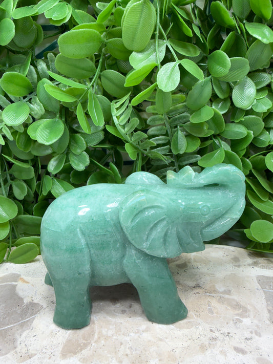 Green Aventurine Elephant 520g