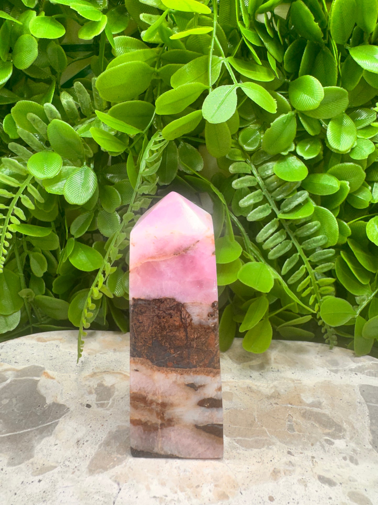 Pink Aragonite Point 242g
