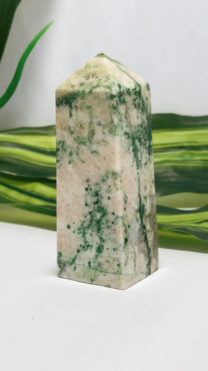 Green Apple Jadeite Tower 210g