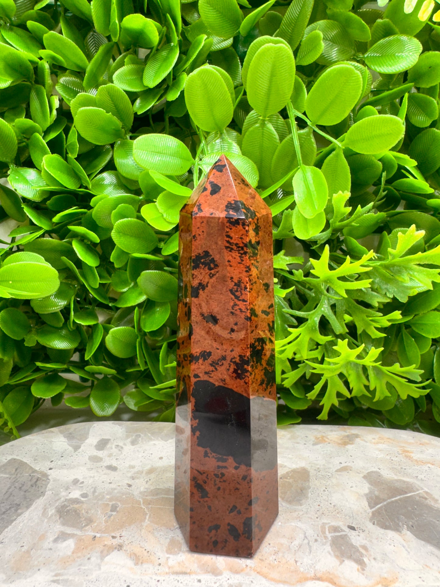 Mahogany Obsidian Tower 248g