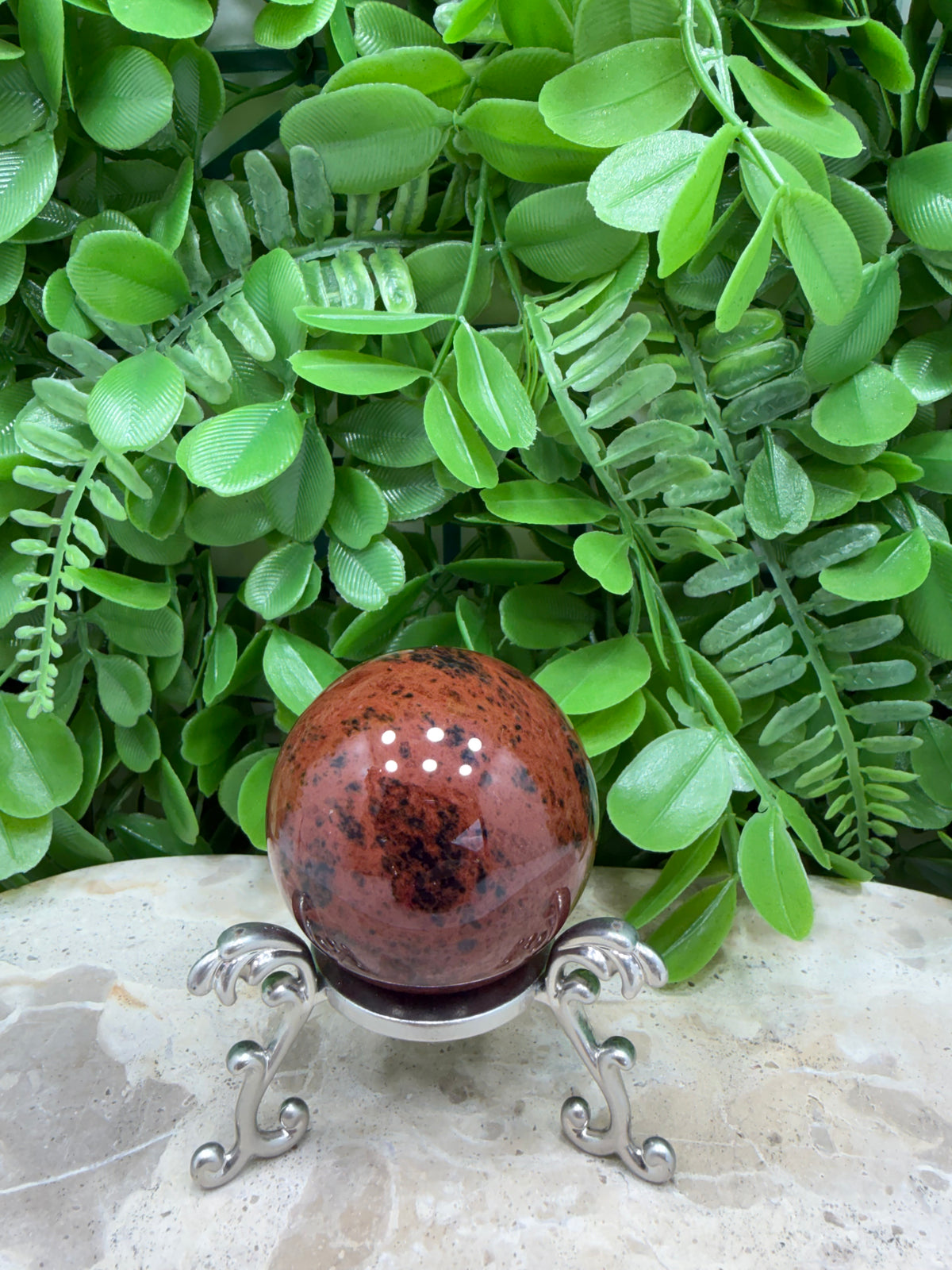 Mahogany Obsidian Sphere | Grounding • Strength • Protection