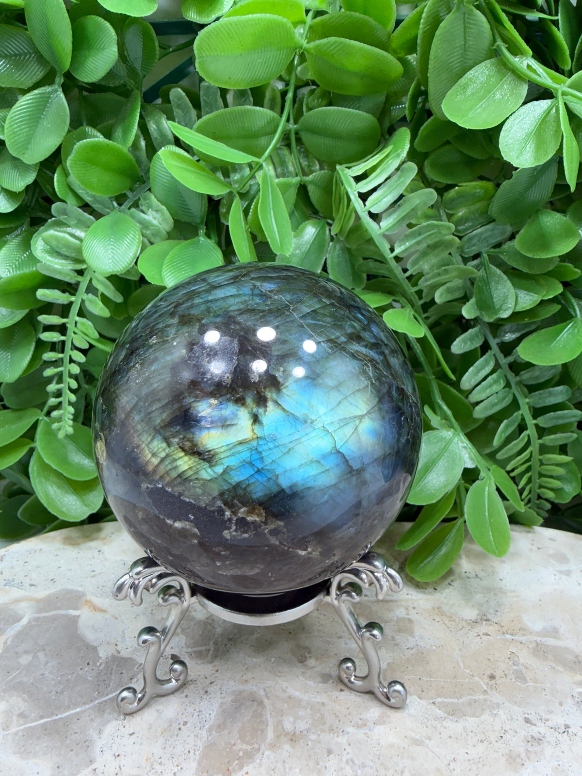 Labradorite Sphere | Protection • Intuition • Transformation
