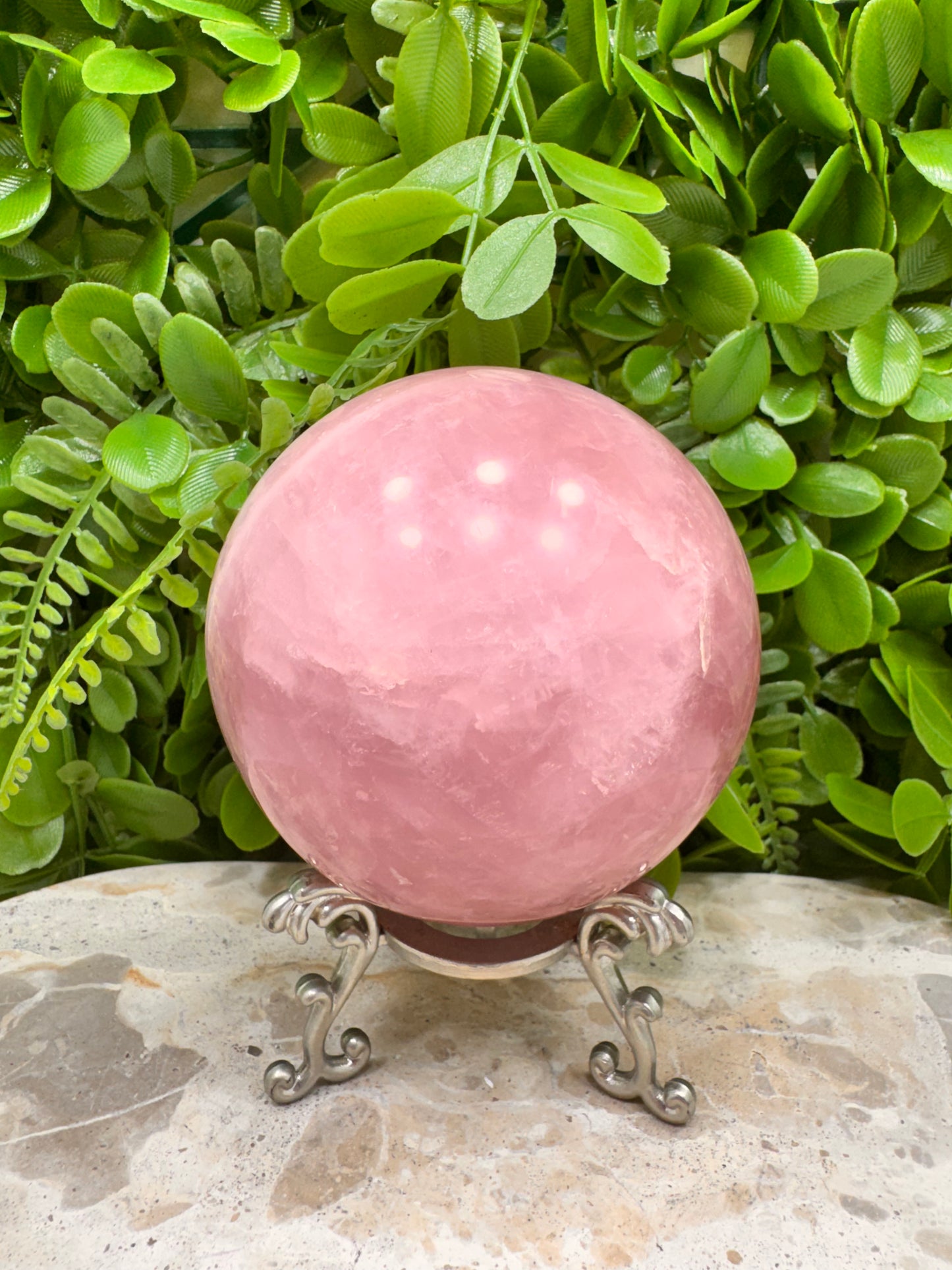 Rose Quartz Sphere 984g