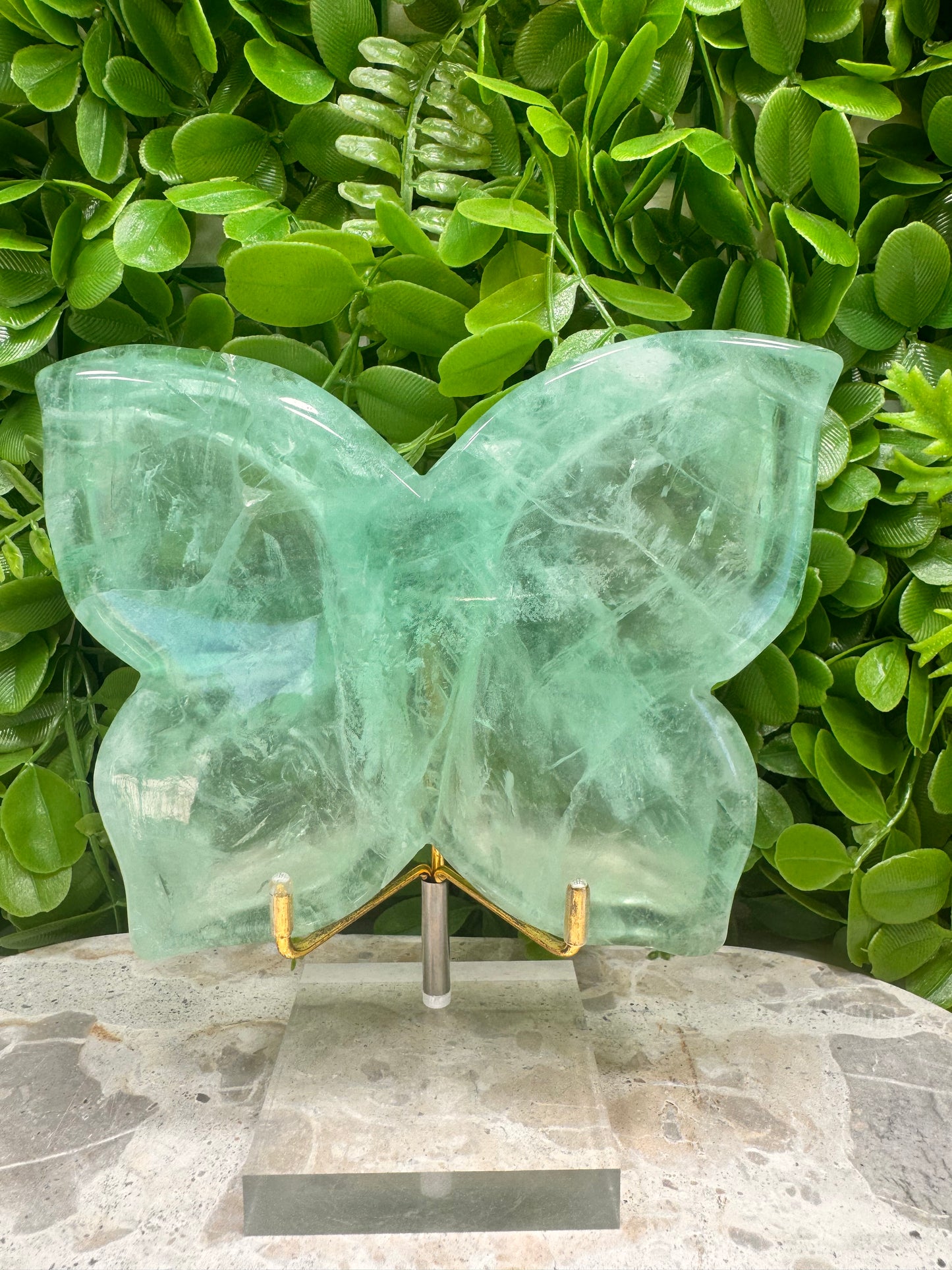 Green Fluorite Butterfly Dish 612g