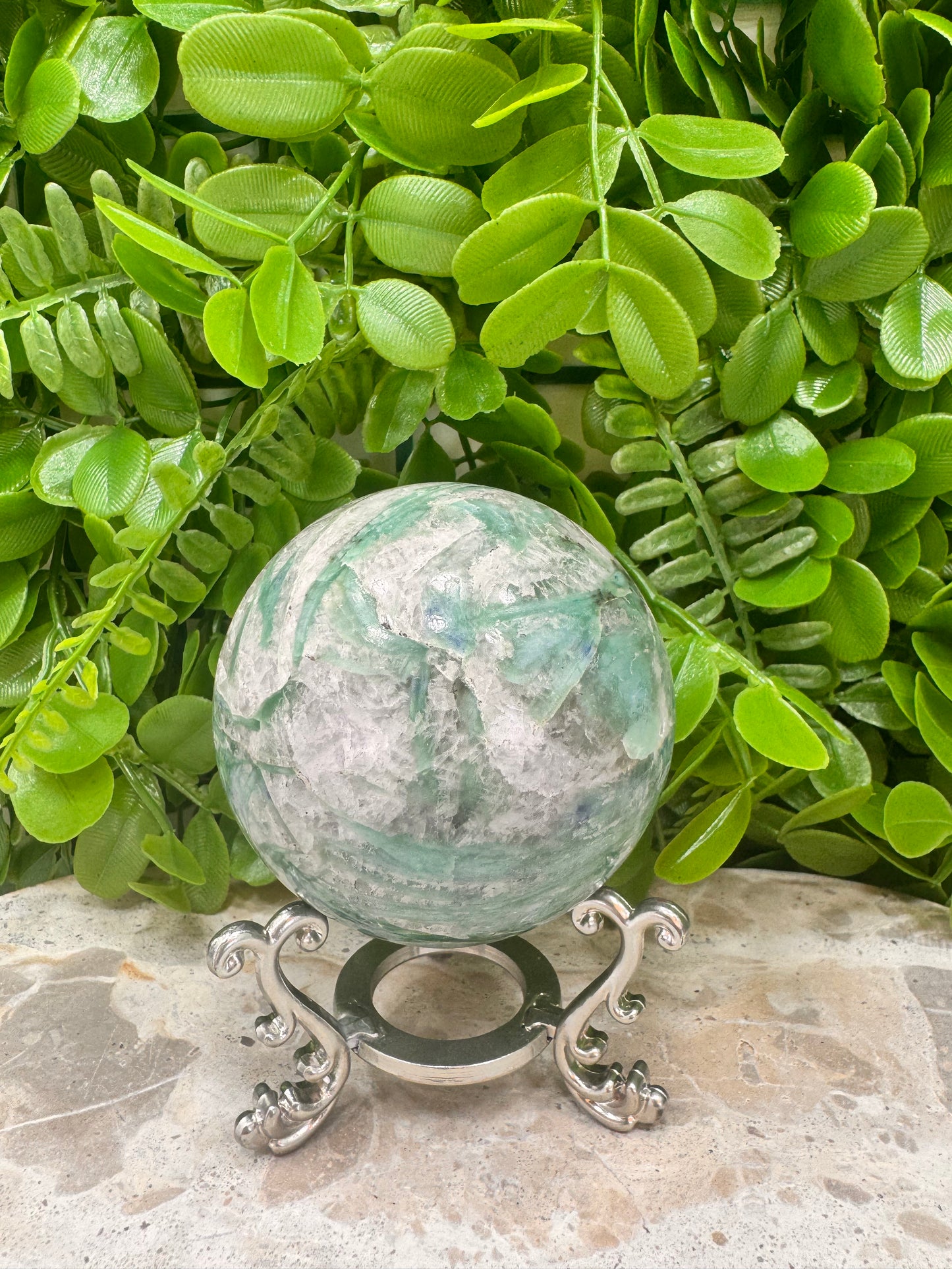 Blue / Green Kyanite Sphere 556g