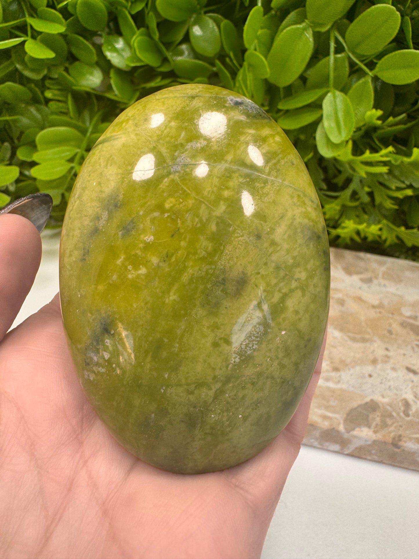 Green Jade Palm Stone 180g