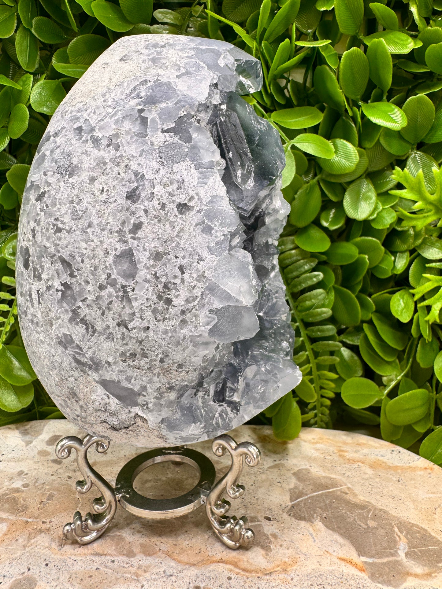 Blue Celestite Egg 2178g