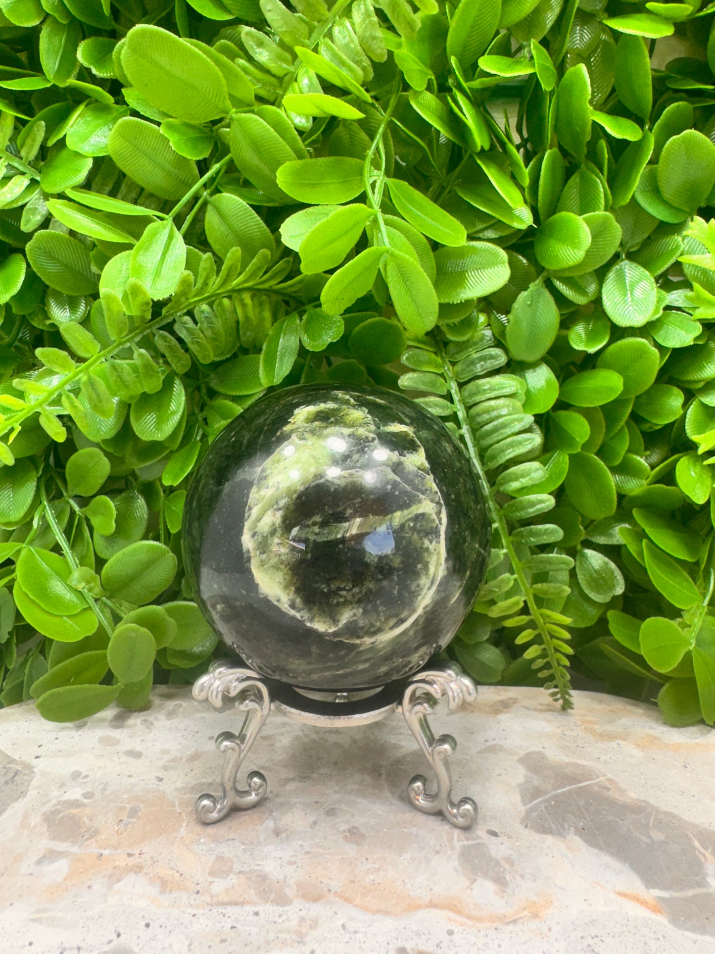 Nephrite Jade Sphere 670g