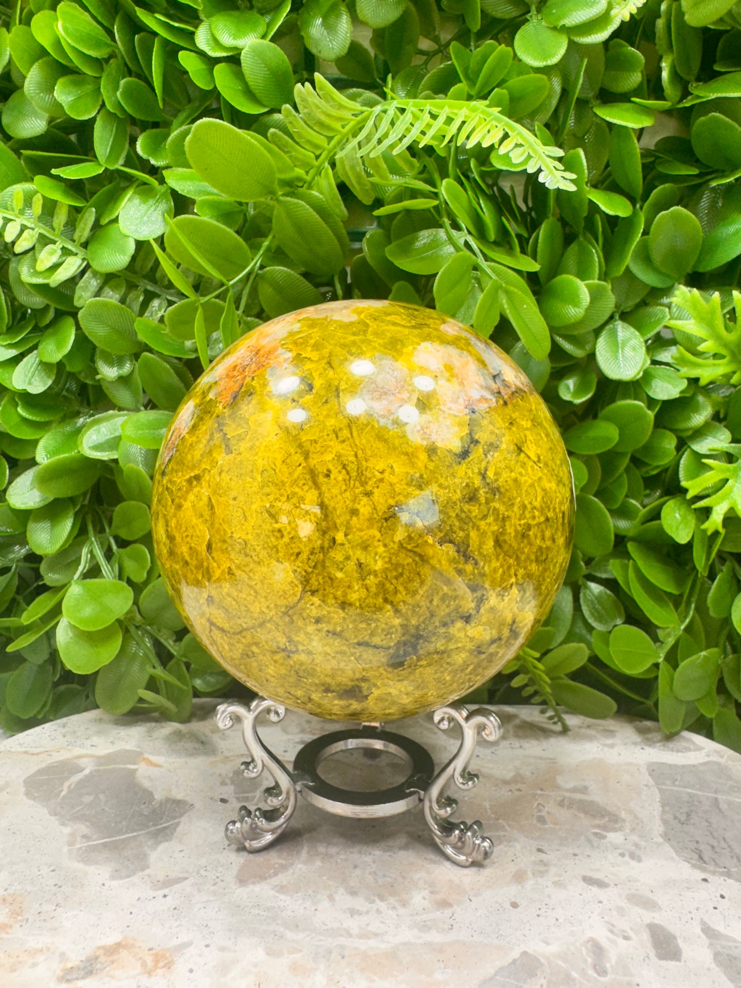 Green Opal Sphere 1402g
