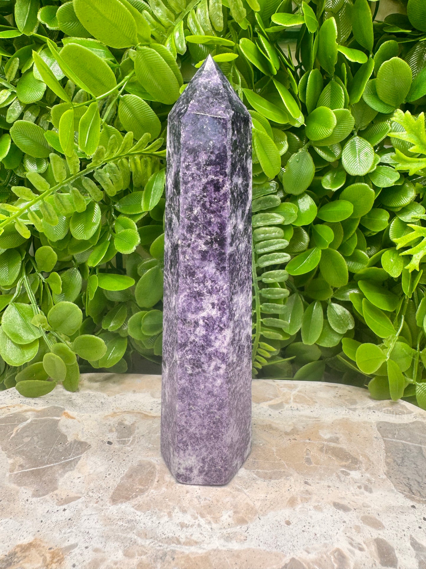 Lepidolite Tower 338g