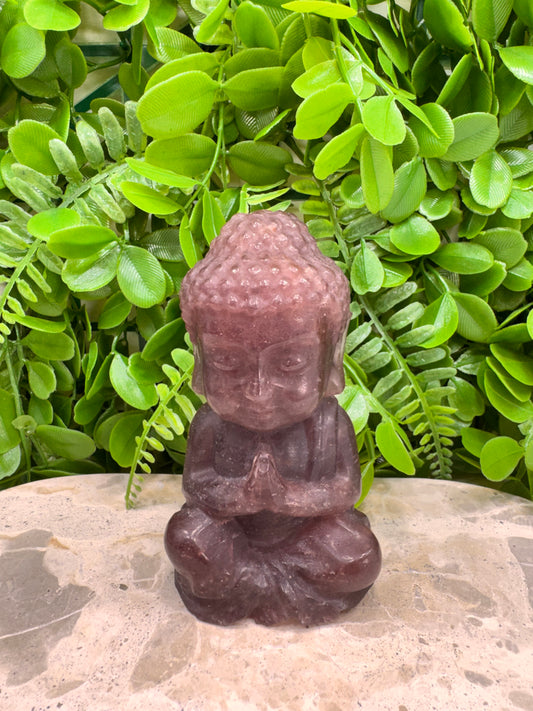 Strawberry Quartz Buddha 454g