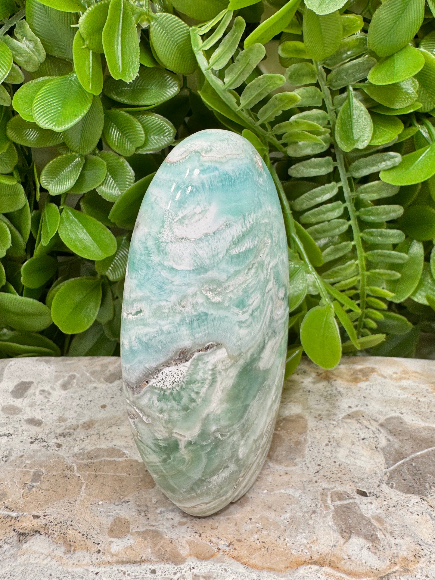 Standing Blue Aragonite/Smithsonite 314g
