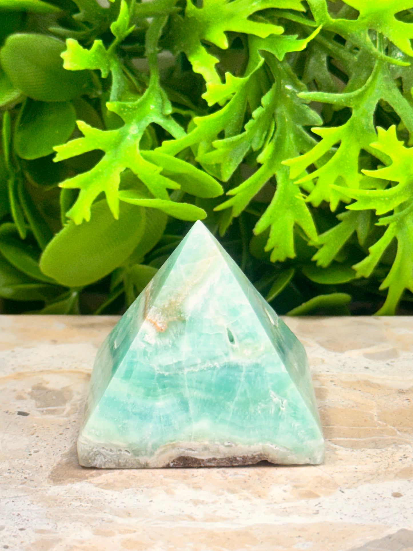 Aragonite & Smithsonite Pyramid 124g