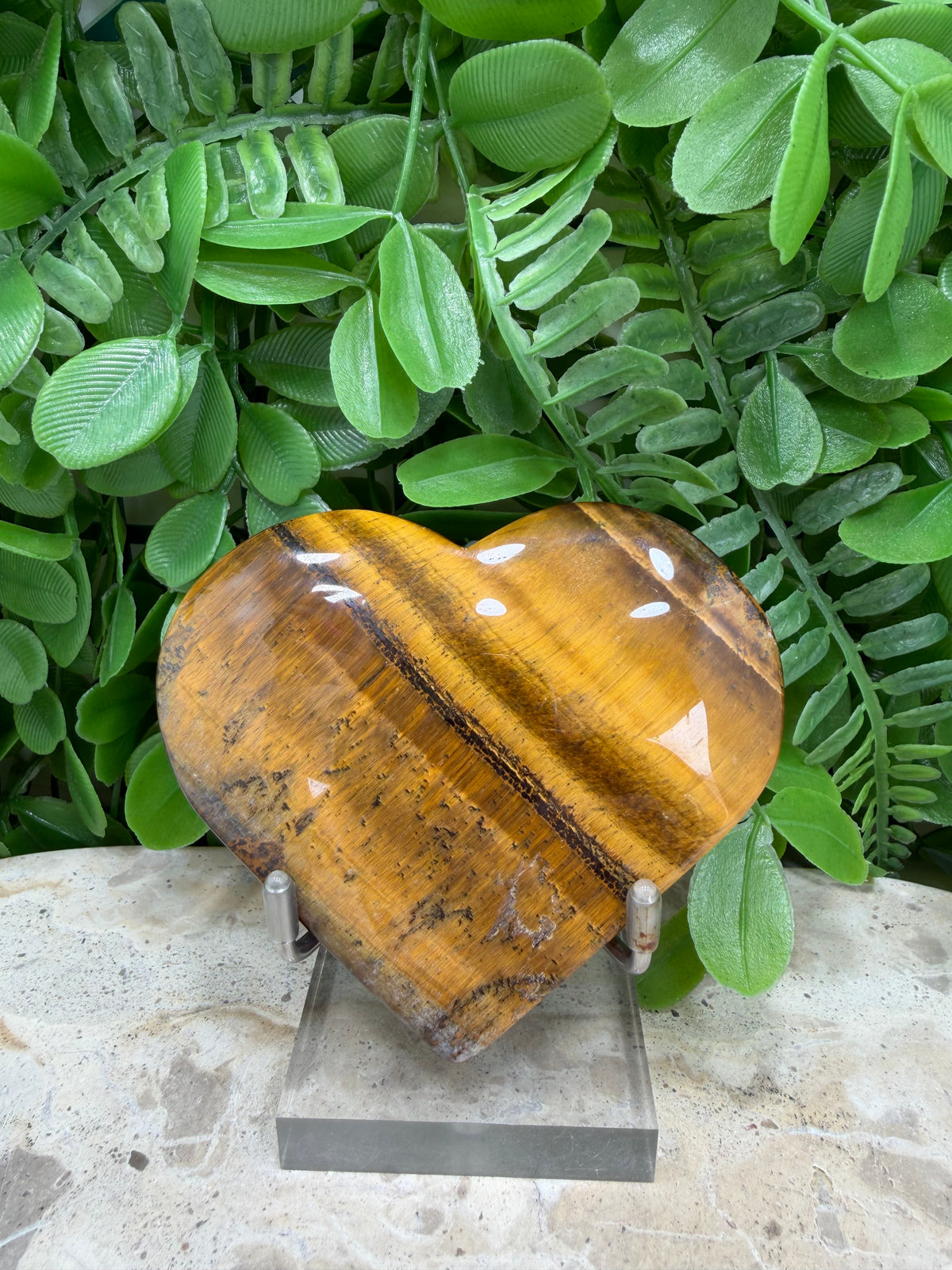 Tiger Eye Heart | Confidence • Courage • Protection