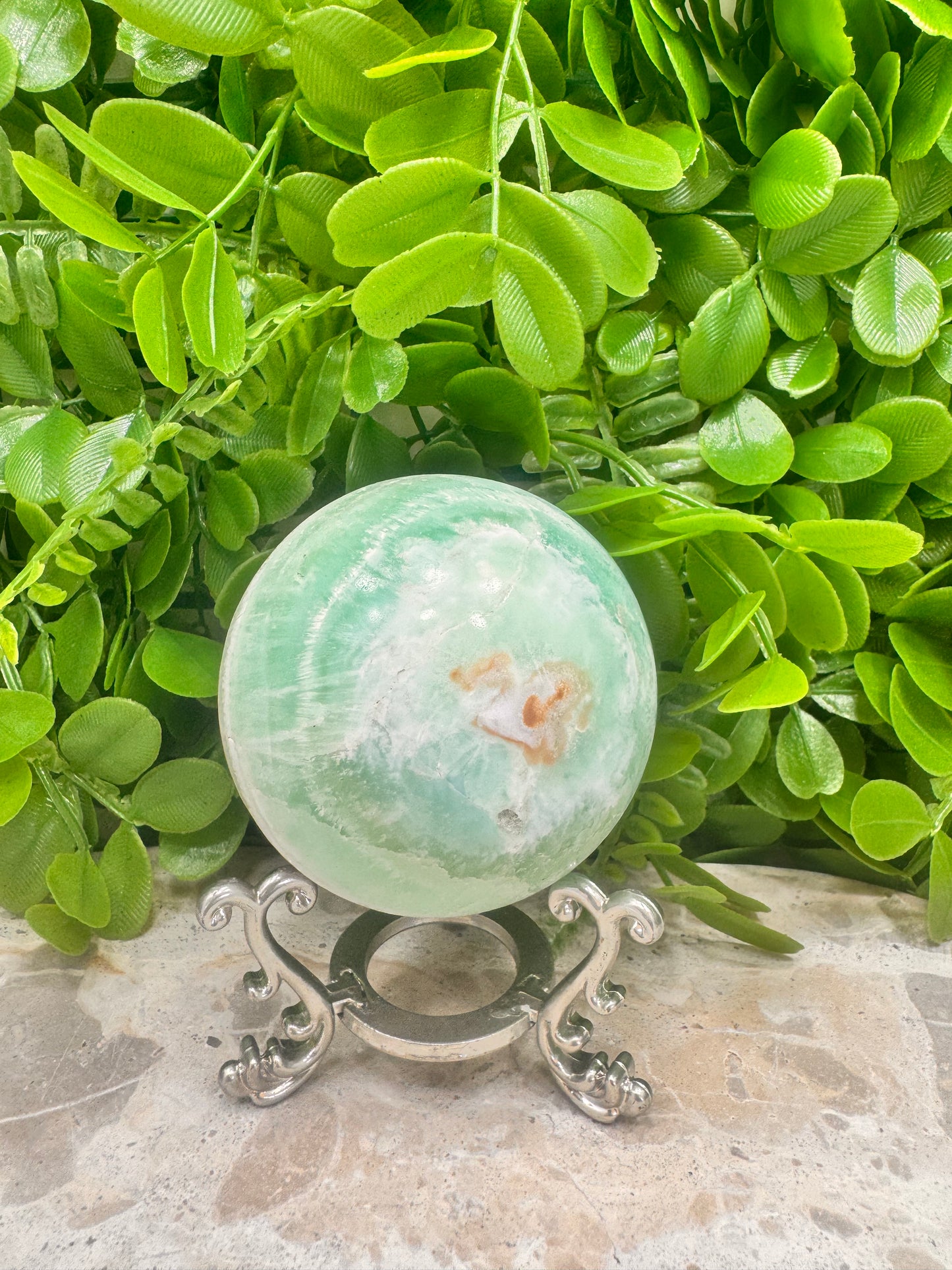 Caribbean Calcite Sphere 488g