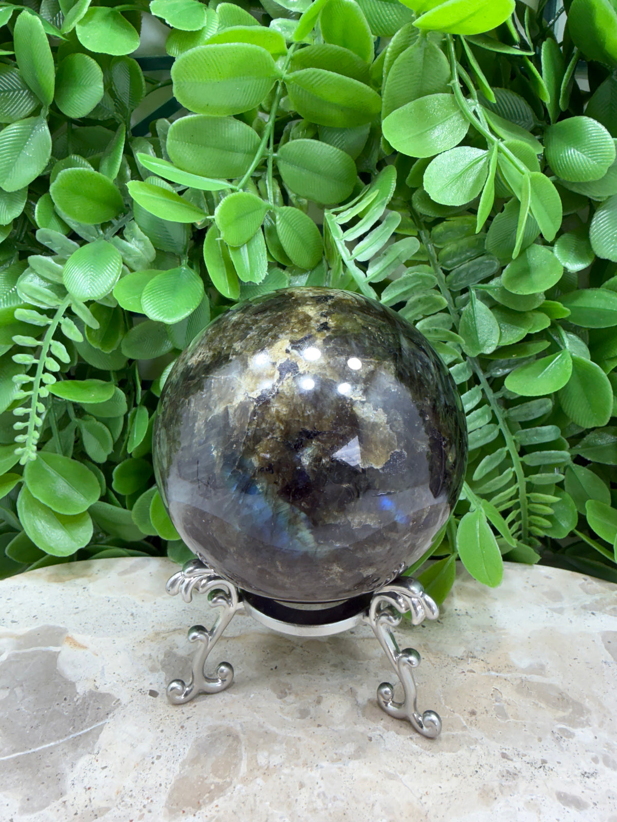 Labradorite Sphere | Protection • Intuition • Transformation