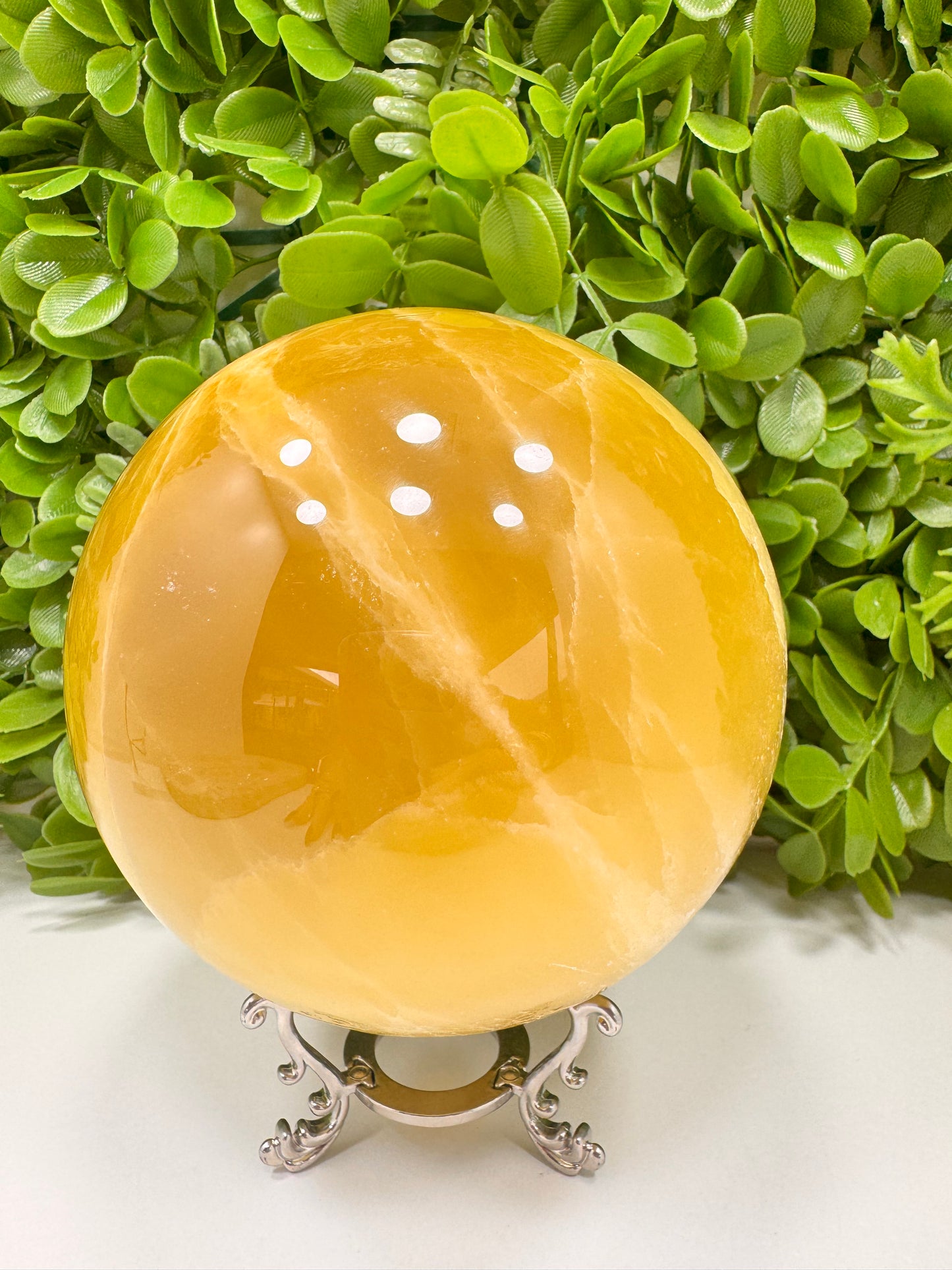 Lemon Calcite Sphere 3280g