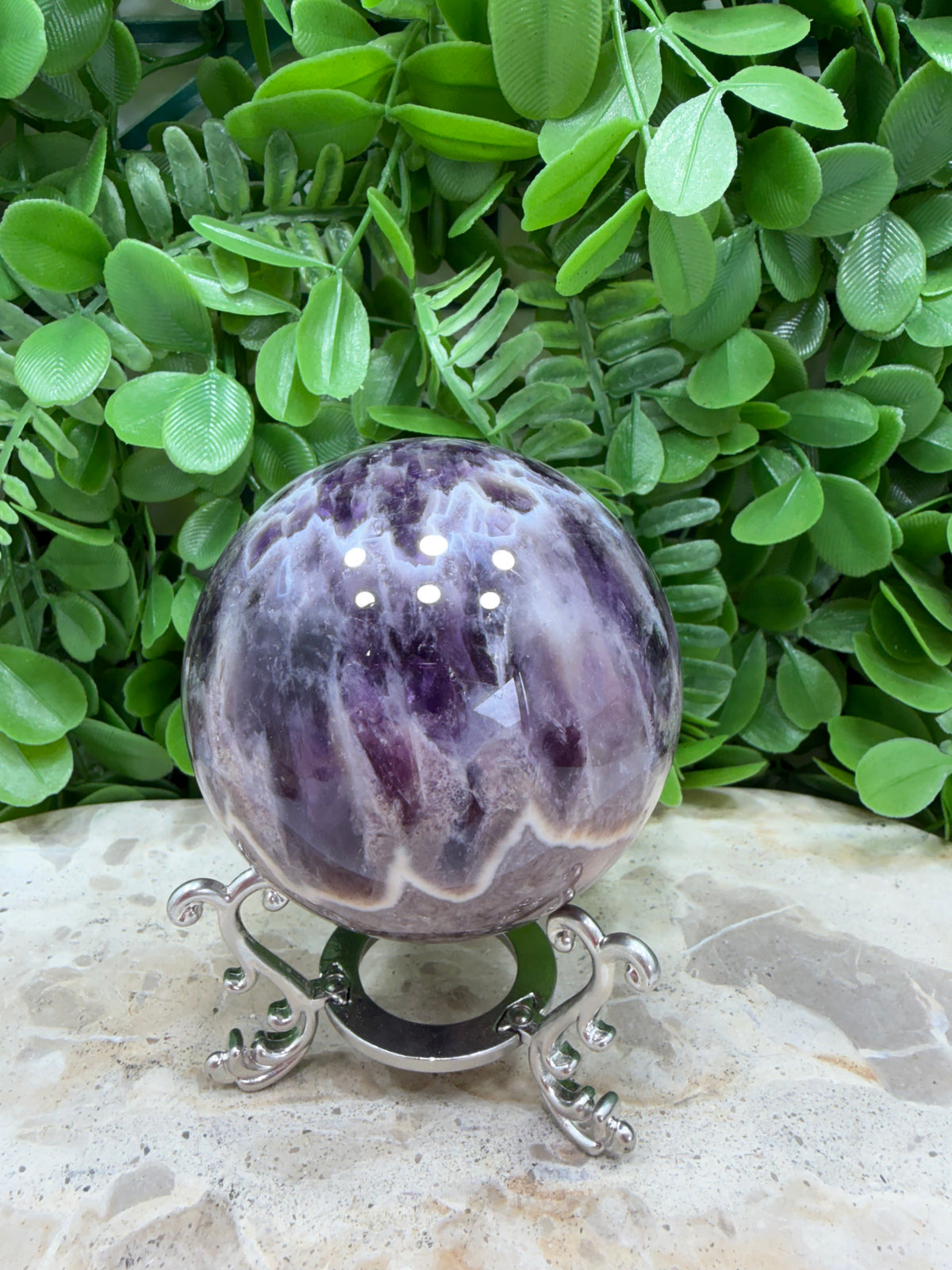 Flower Amethyst Sphere 506g
