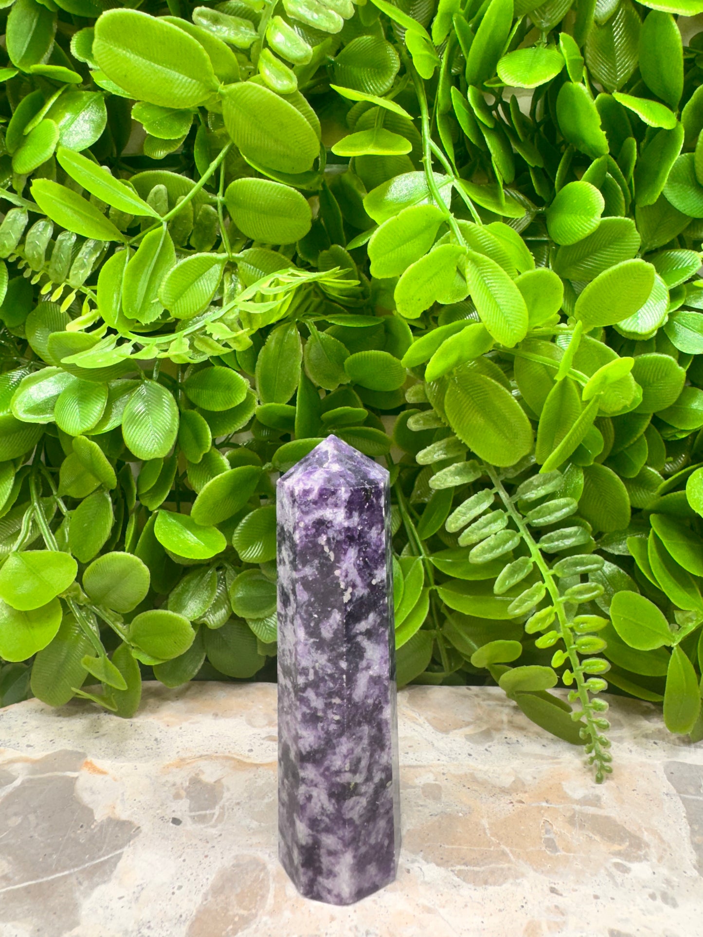 lepidolite Point 126g