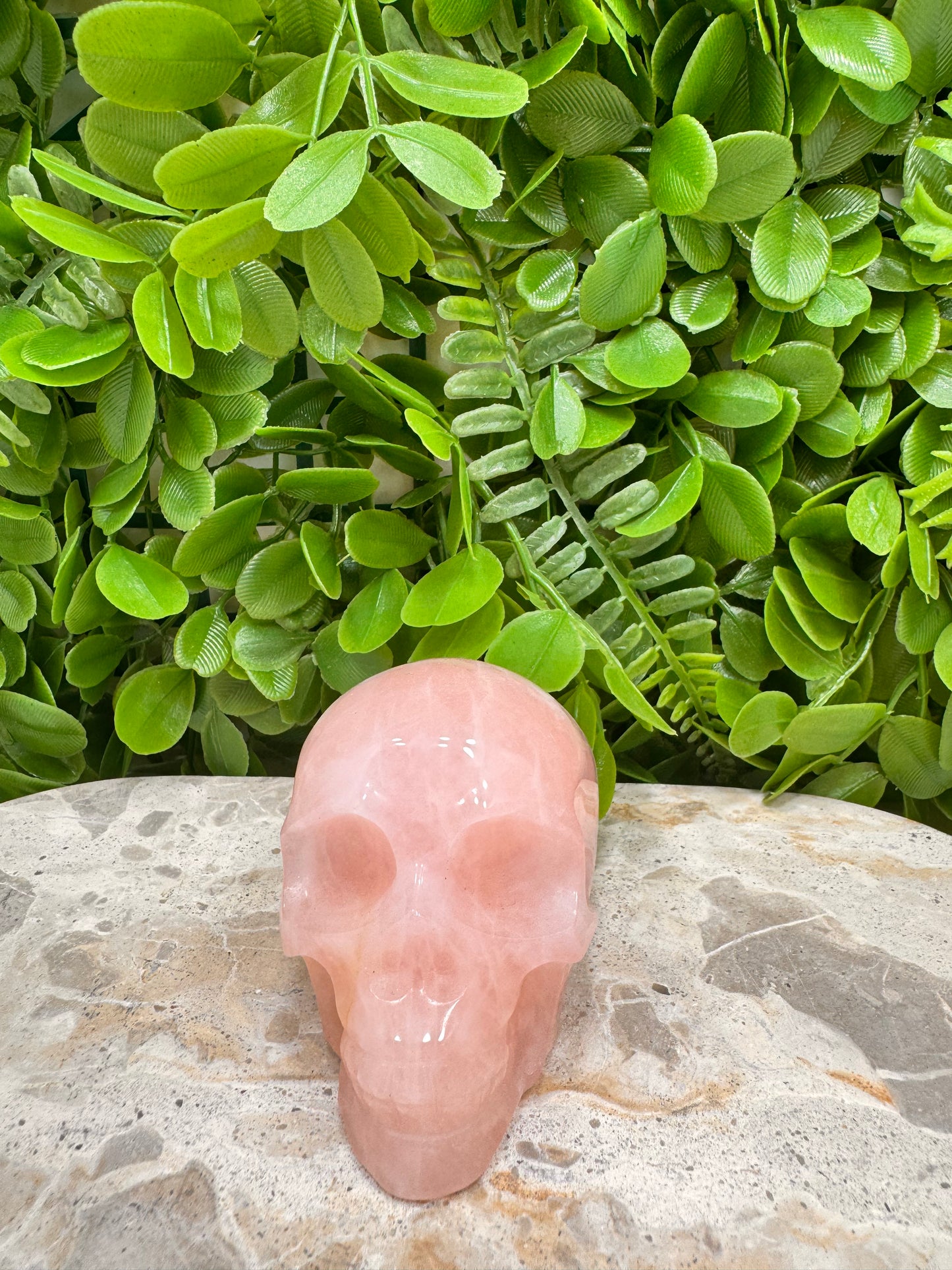 Rose Quartz Skull 350g