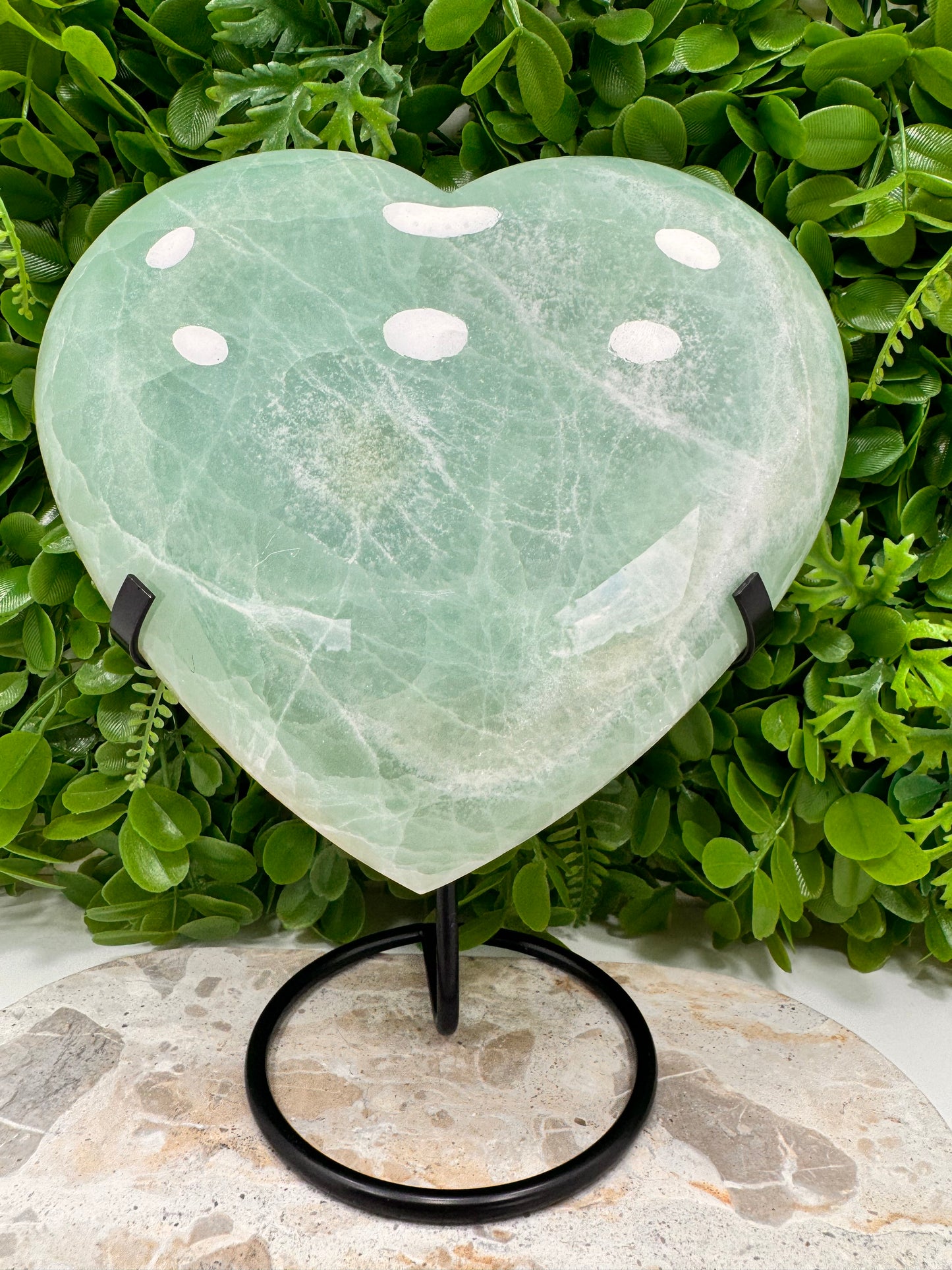 Pistachio Calcite Heart 2866g