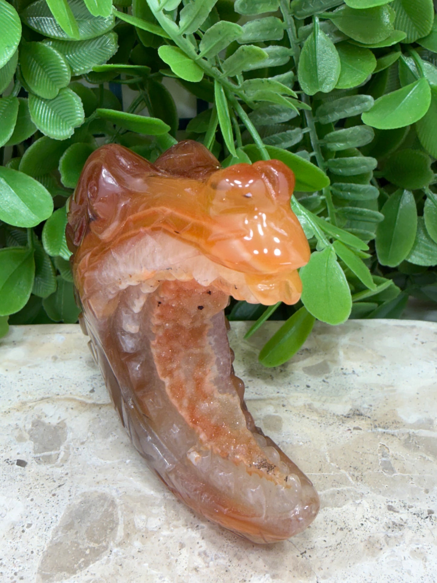 Carnelian Crocodile 254g