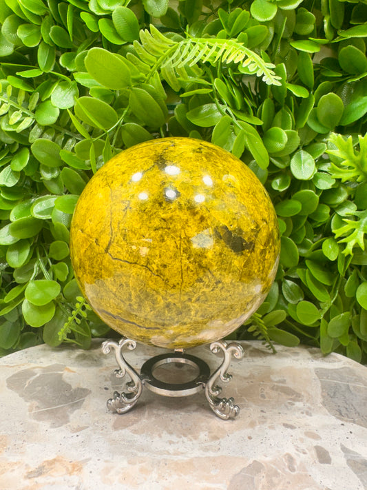 Green Opal Sphere 1402g