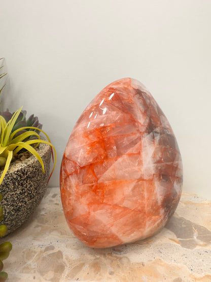 Fire Quartz Freeform 1850g