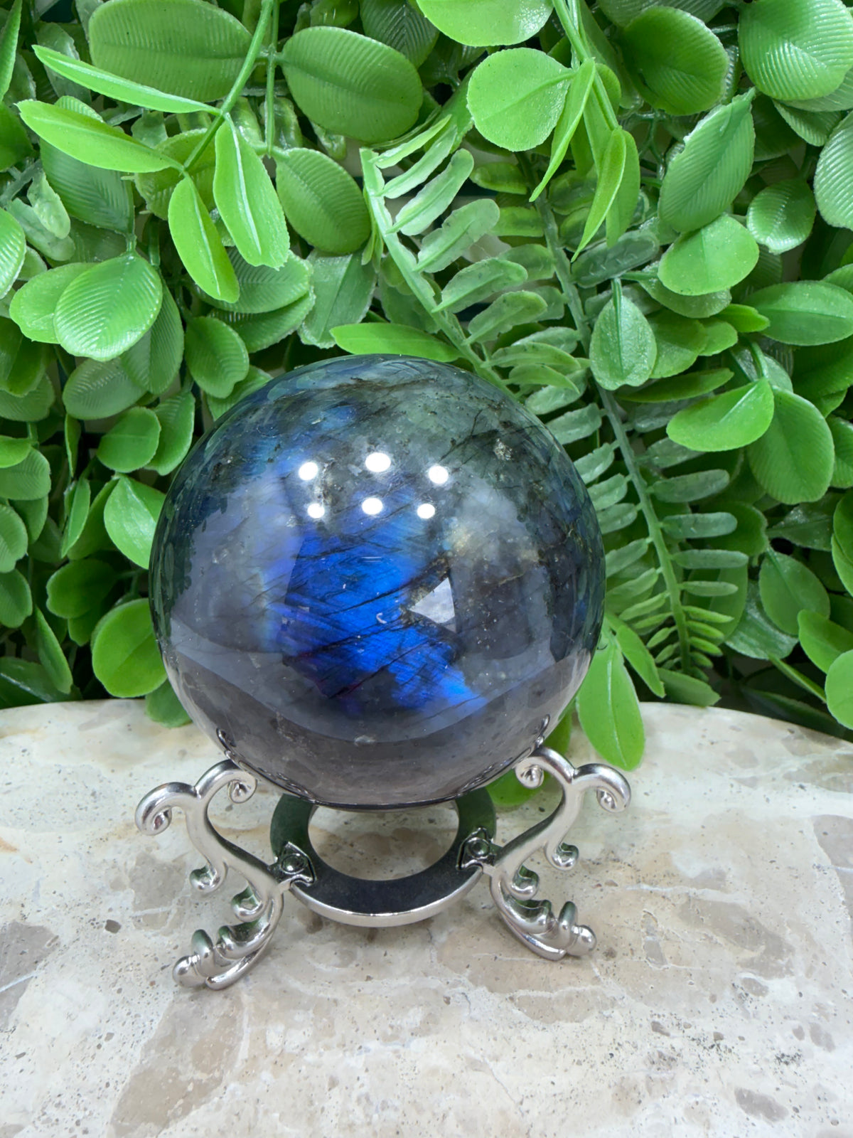 Labradorite Sphere | Protection • Intuition • Transformation