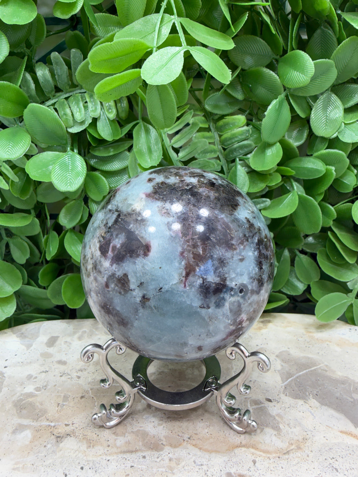 Unicorn Stone Sphere 570g | Calm • Love • Positivity