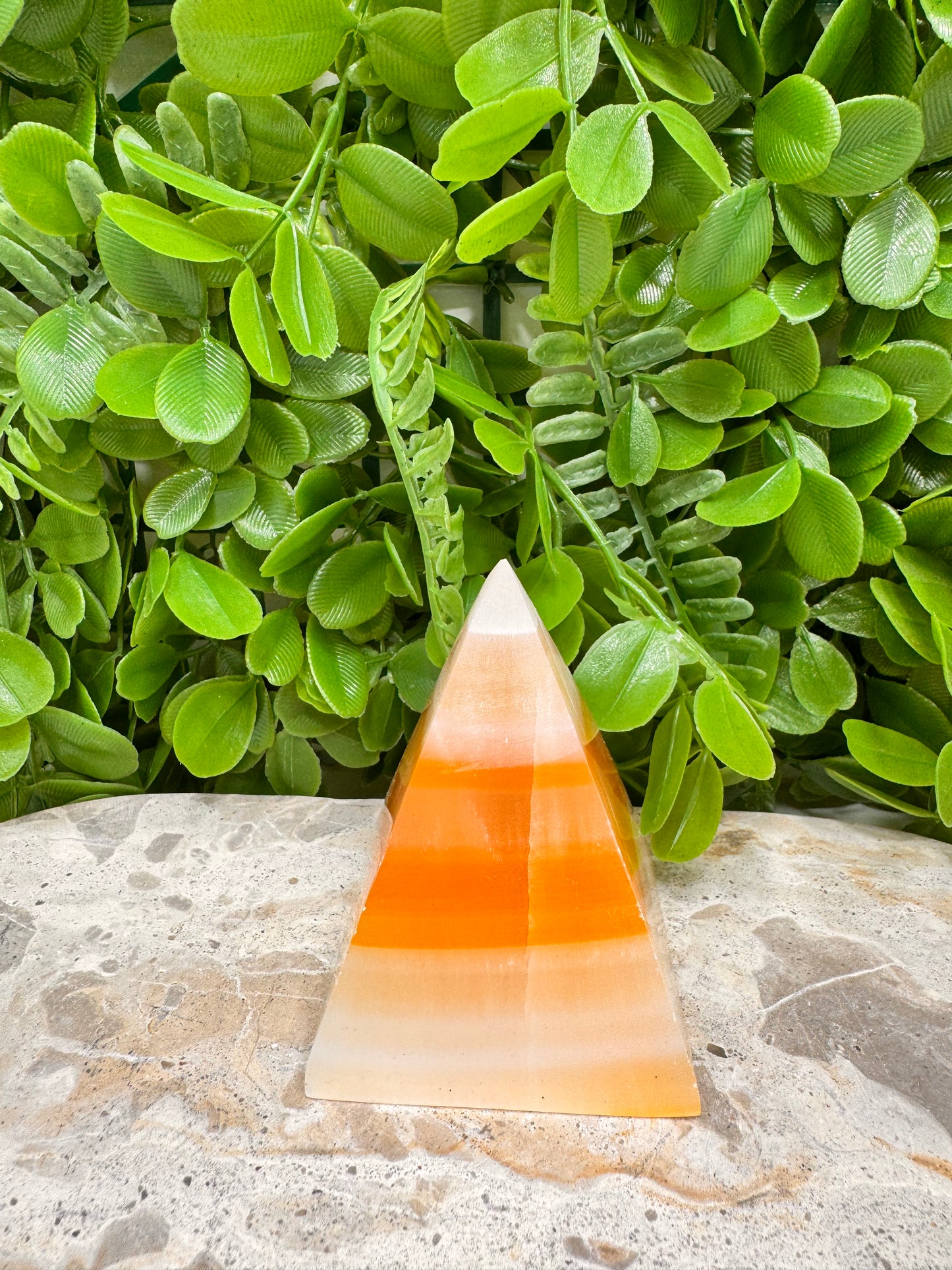 Brown Aragonite Pyramid 308g