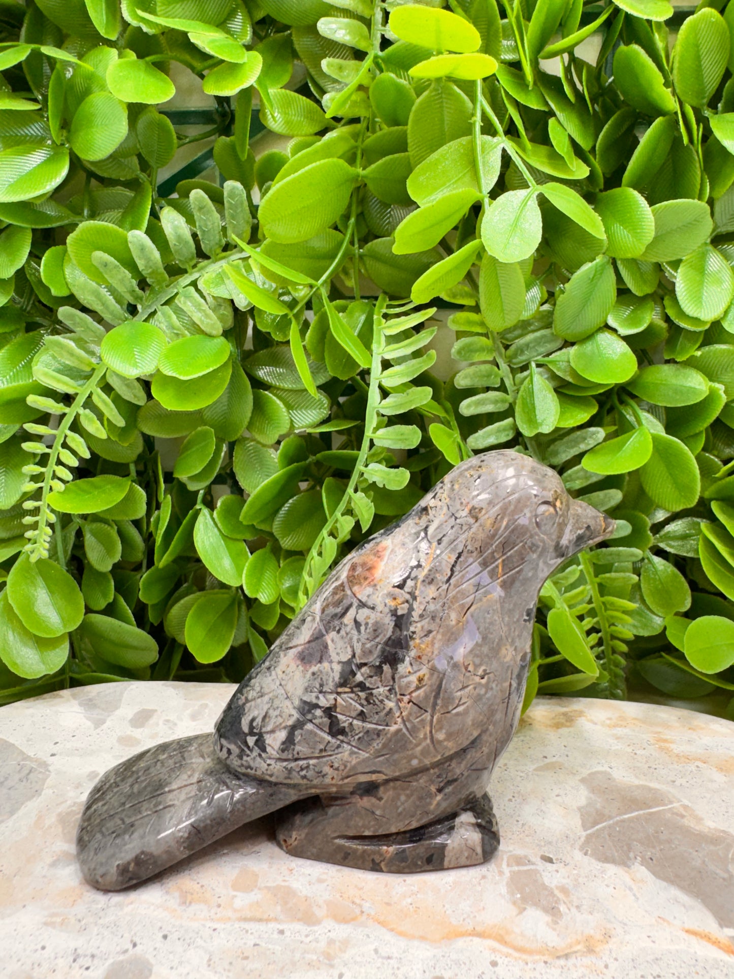 Volcanic Agate Bird 368g