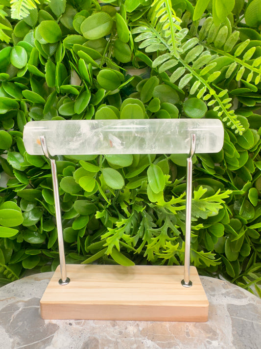 Clear Quartz Cylinder & Stand 214g