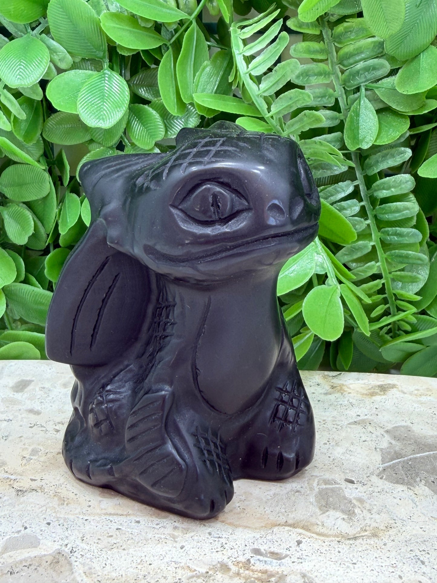 Black Obsidian Toothless Dragon 450g