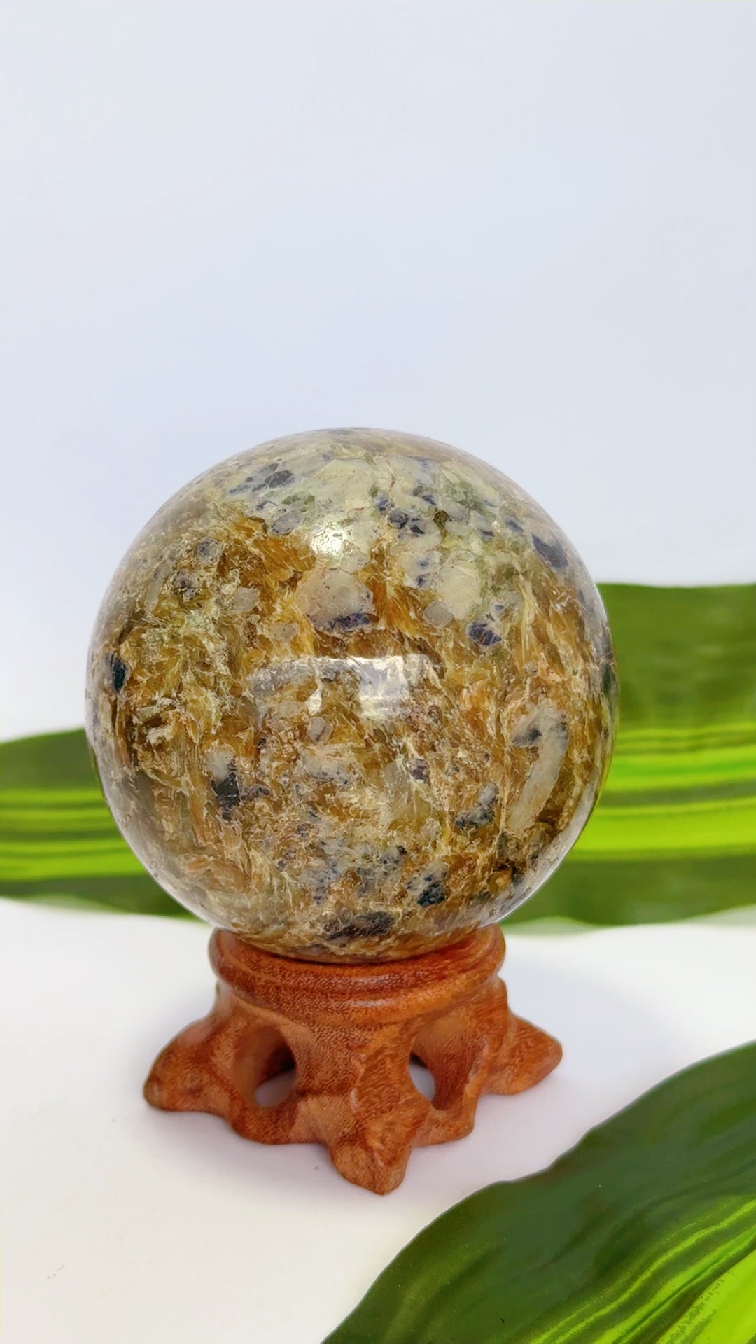 Blue Sapphire and Mica Sphere 474g
