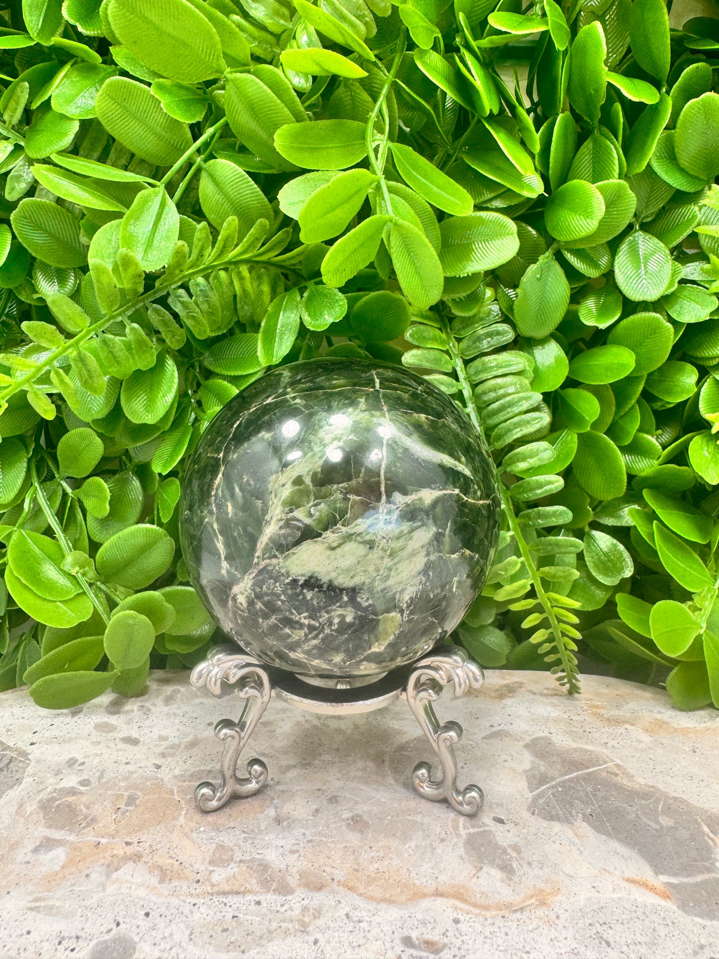 Nephrite Jade Sphere 670g